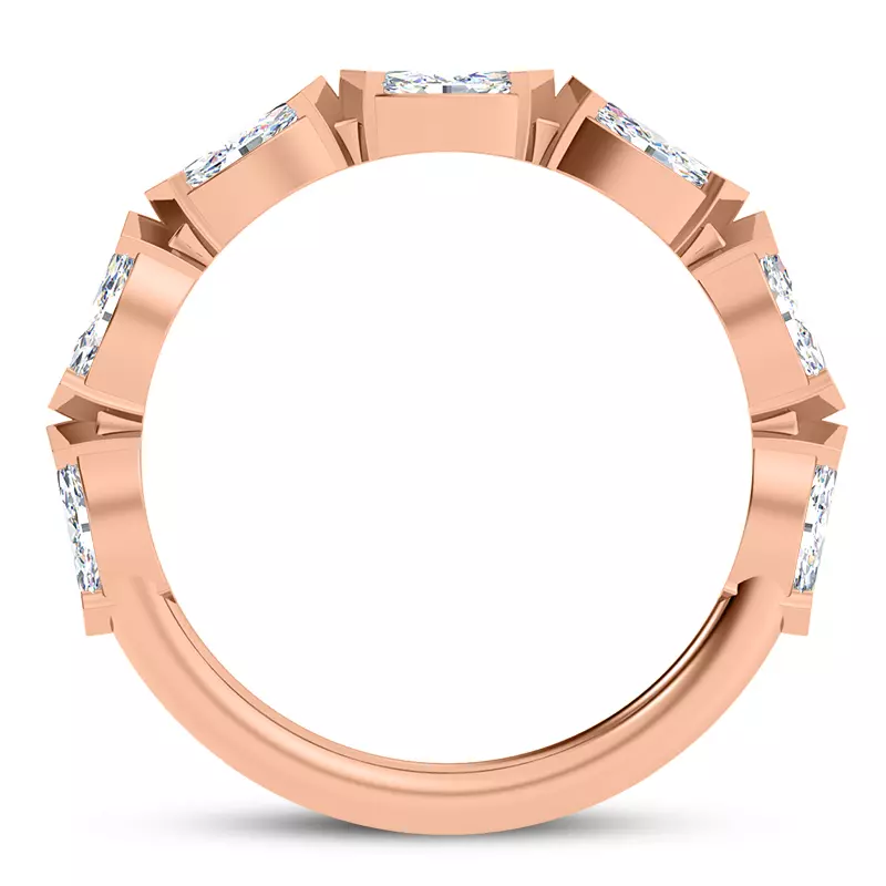 14K Rose Gold Pala Marquise Diamond Band