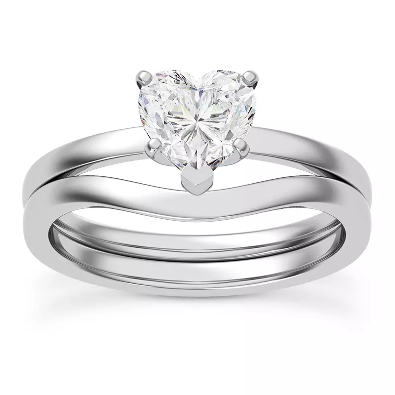Platinum Boda Six Prong 1.5mm Comfort Fit Engagement Ring