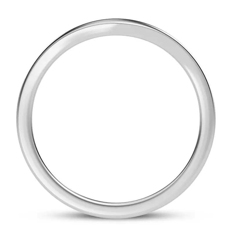 Platinum Boda 1.5mm Curved Band