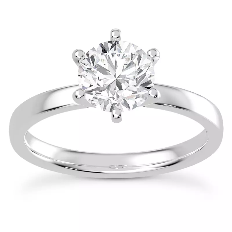 Kinley 4 Prong Solitaire Engagement Ring - 14K Yellow Gold