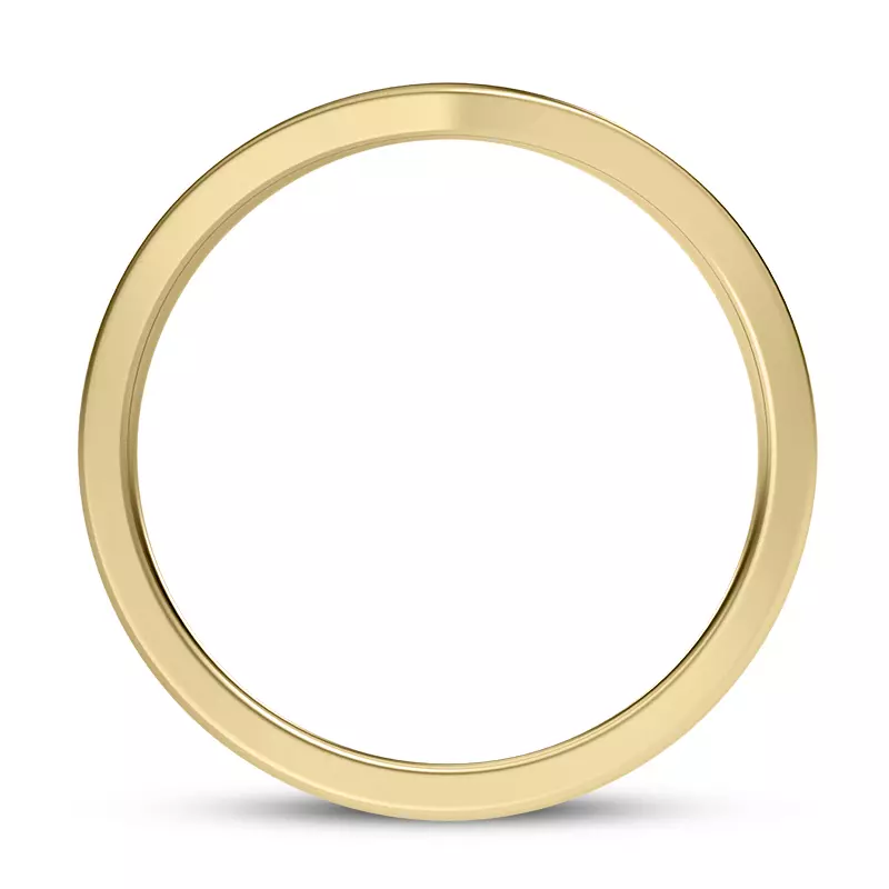 14K Yellow Gold Boda Curved 2mm Band
