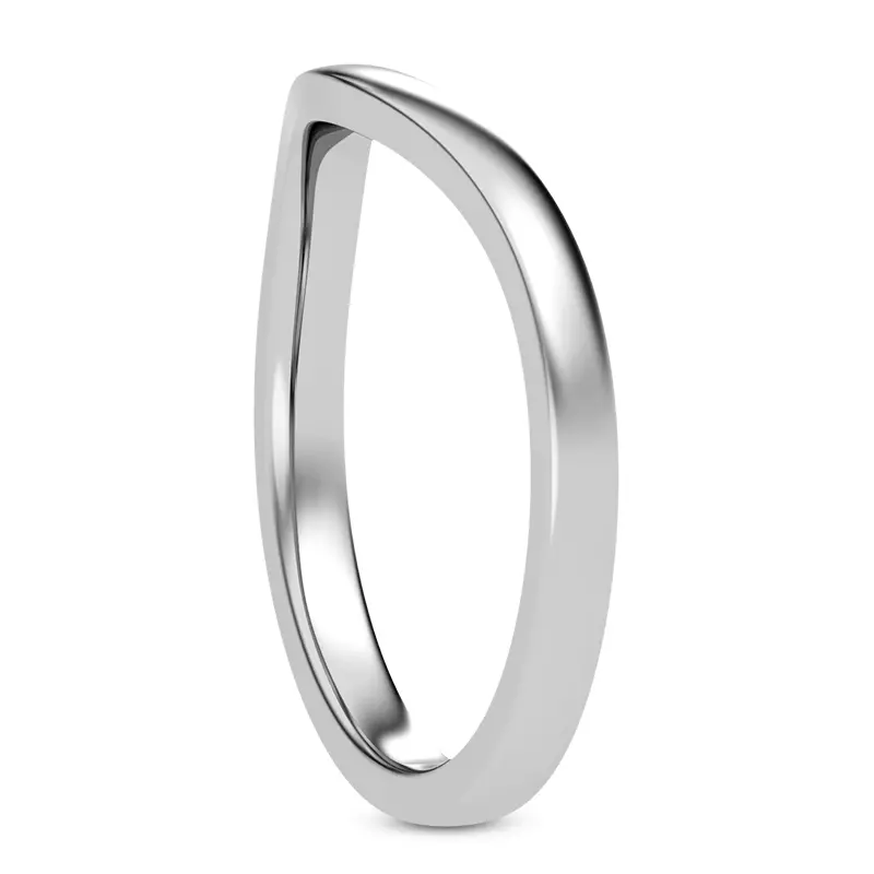 Platinum Boda Curved 2mm Band