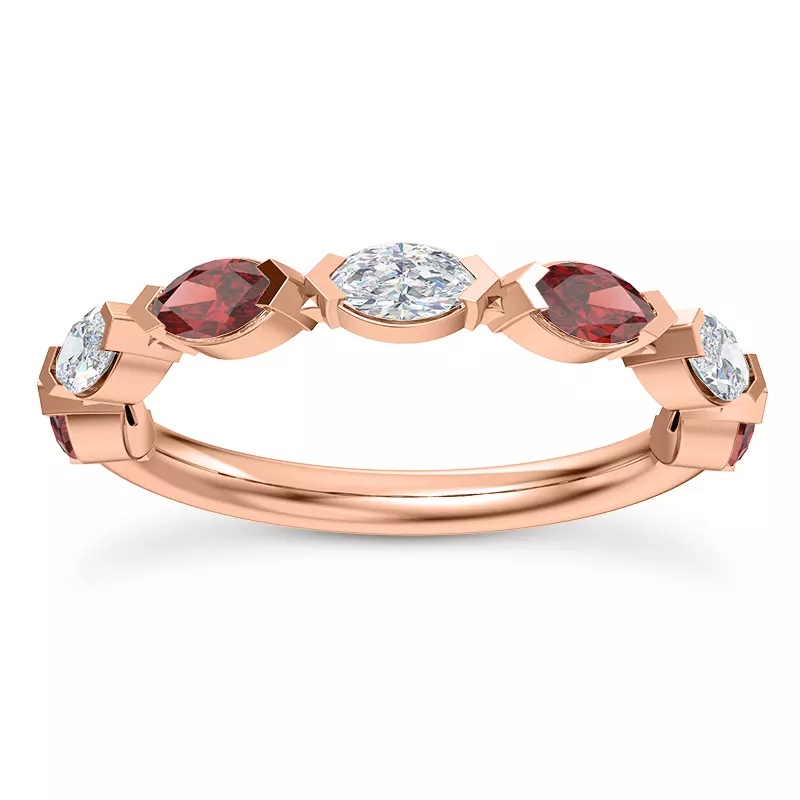 Adamina Ruby And Diamond Band