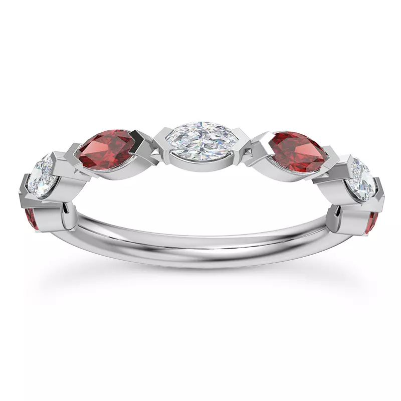 Adamina Ruby And Diamond Band
