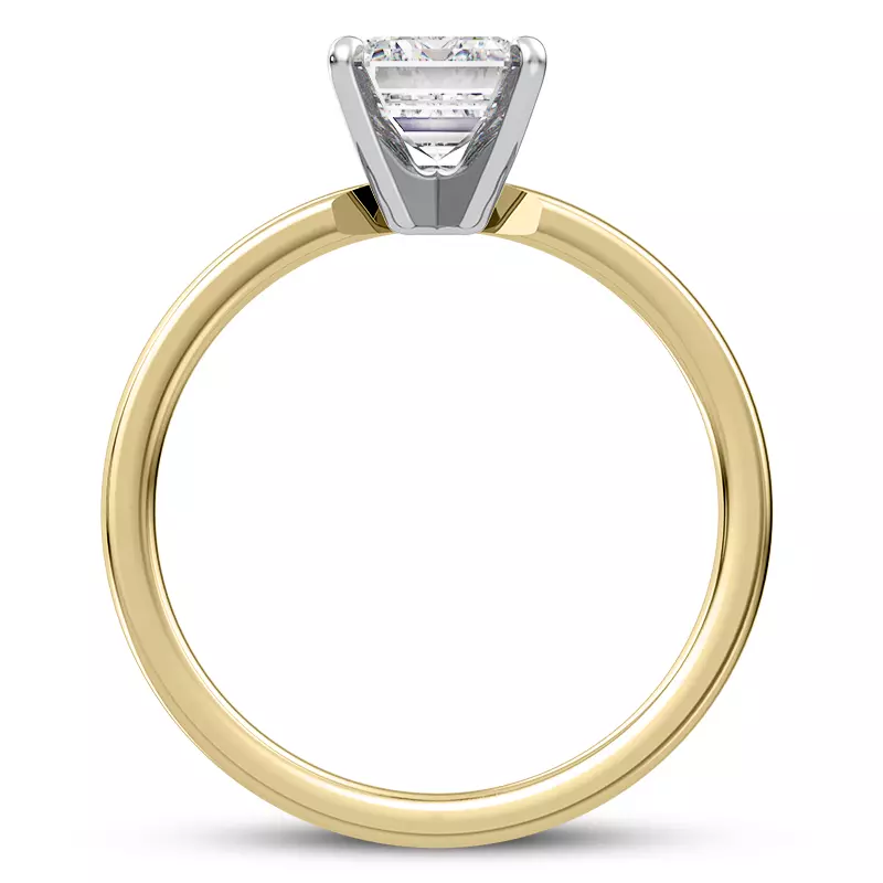 14K Yellow Gold Linda 1.5mm Comfort Fit Engagement Ring