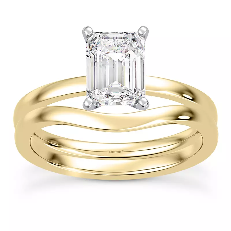 14K Yellow Gold Linda 1.5mm Comfort Fit Engagement Ring