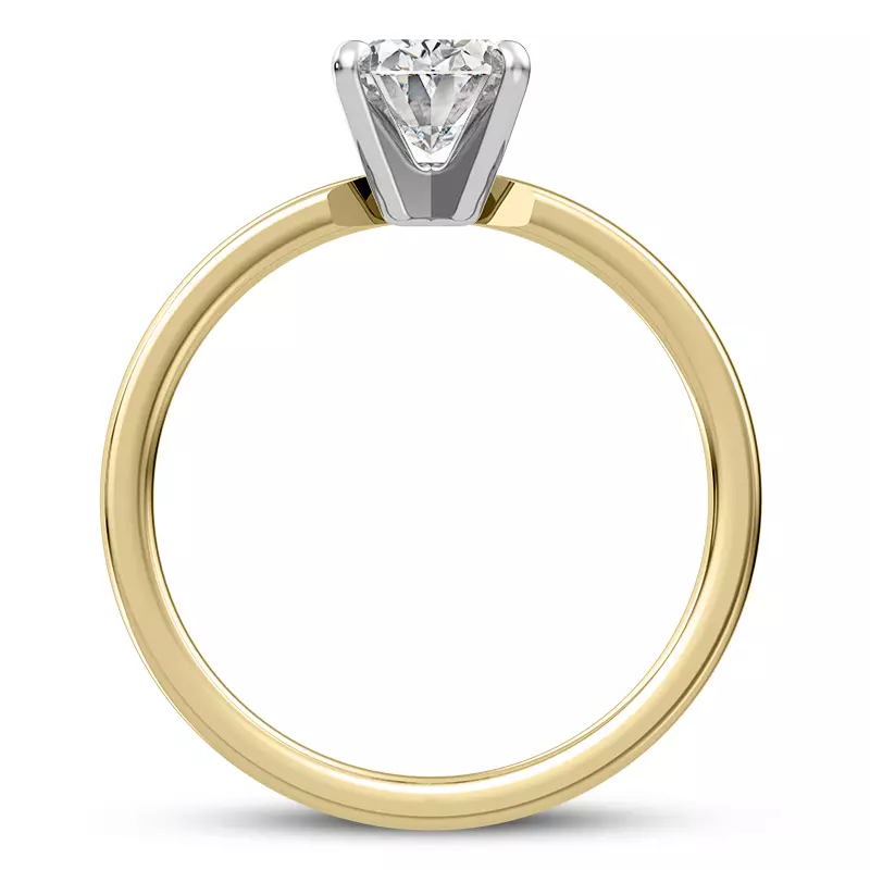 14K Yellow Gold Linda 1.5mm Comfort Fit Engagement Ring