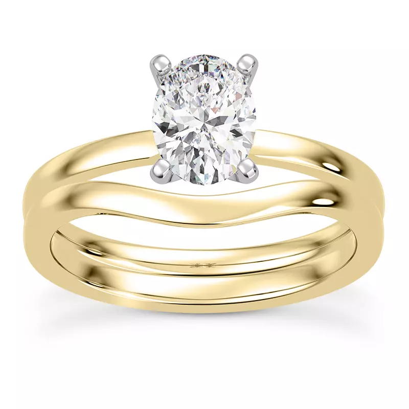 14K Yellow Gold Linda 1.5mm Comfort Fit Engagement Ring
