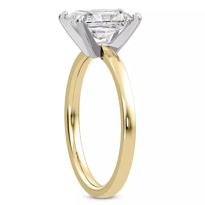 14K Yellow Gold Linda 1.5mm Comfort Fit Engagement Ring
