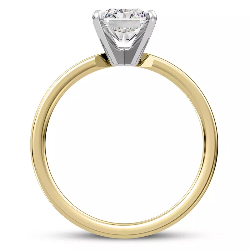 14K Yellow Gold Linda 1.5mm Comfort Fit Engagement Ring