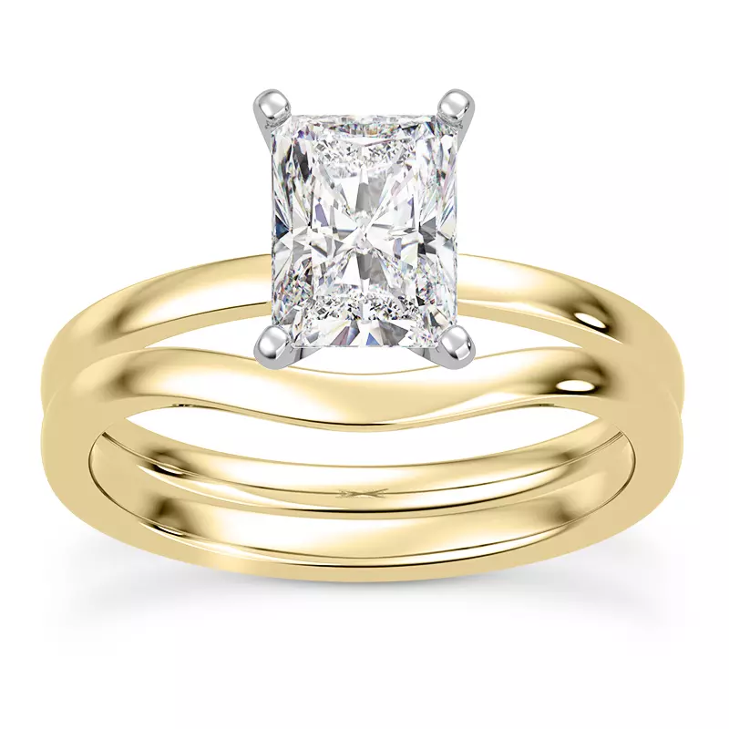14K Yellow Gold Linda 1.5mm Comfort Fit Engagement Ring