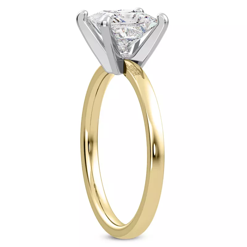 18K Yellow Gold Linda 1.5mm Comfort Fit Engagement Ring