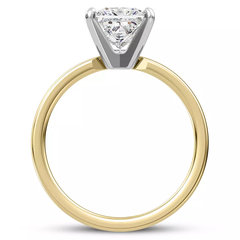 18K Yellow Gold Linda 1.5mm Comfort Fit Engagement Ring