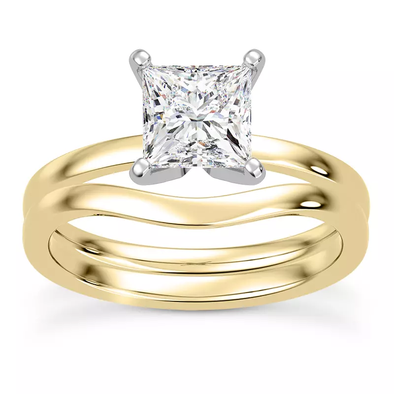 18K Yellow Gold Linda 1.5mm Comfort Fit Engagement Ring