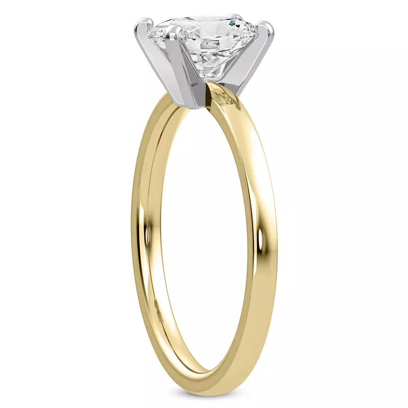 18K Yellow Gold Linda 1.5mm Comfort Fit Engagement Ring