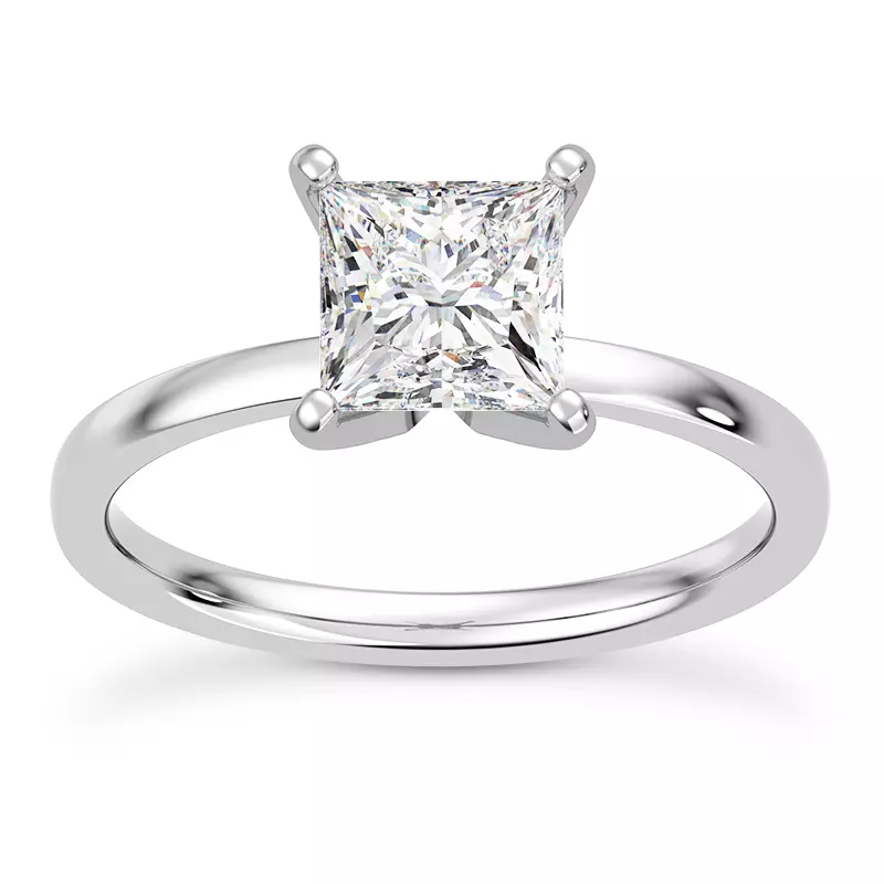 Platinum Linda 1.5mm Comfort Fit Engagement Ring