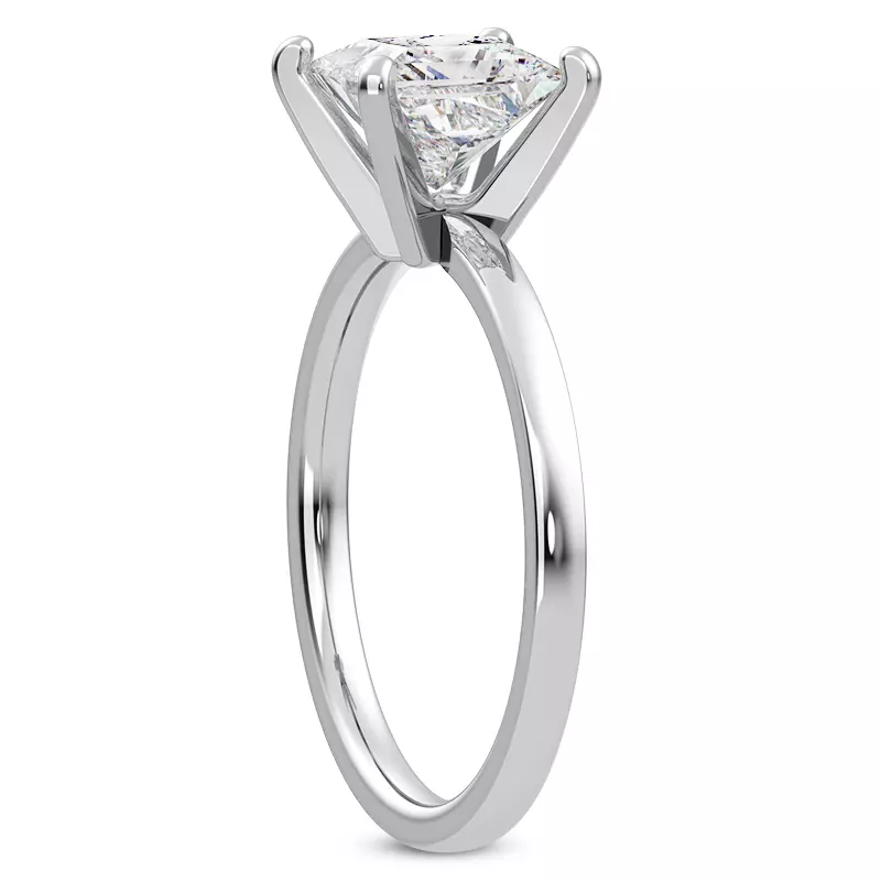 Platinum Linda 1.5mm Comfort Fit Engagement Ring