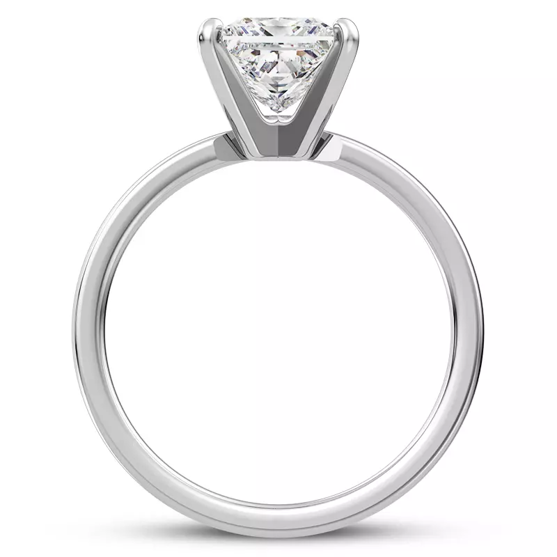 Platinum Linda 1.5mm Comfort Fit Engagement Ring