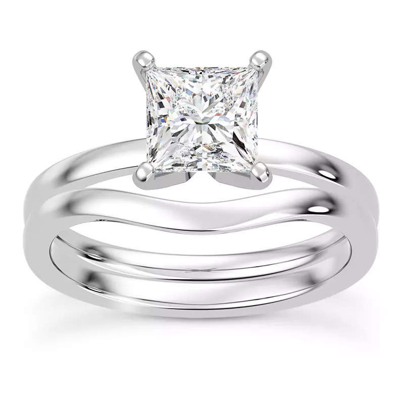 Platinum Linda 1.5mm Comfort Fit Engagement Ring