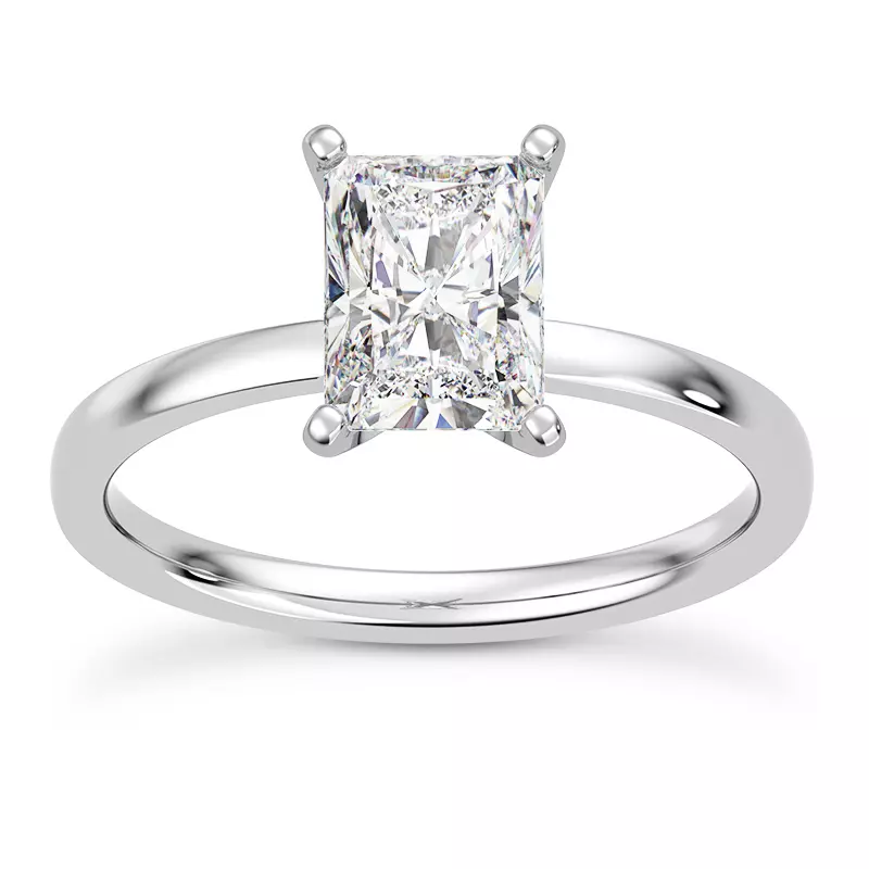 Platinum Linda 1.5mm Comfort Fit Engagement Ring