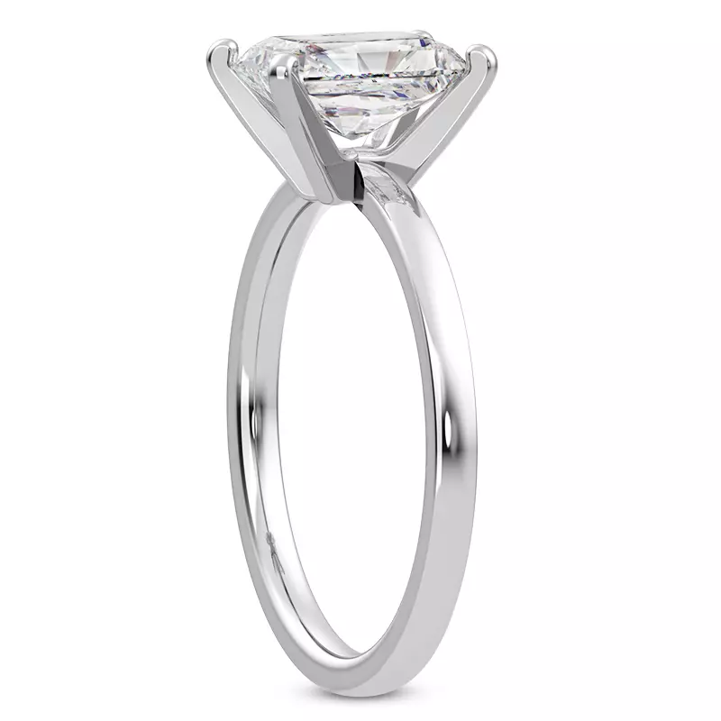 Platinum Linda 1.5mm Comfort Fit Engagement Ring