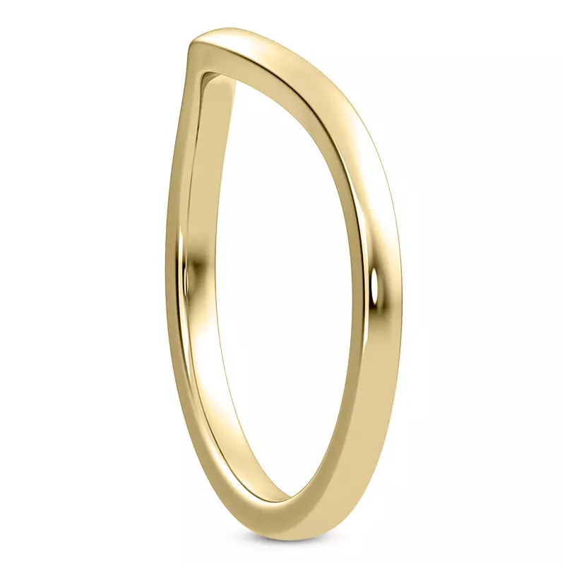 14K Yellow Gold Linda 1.5mm Curved Band