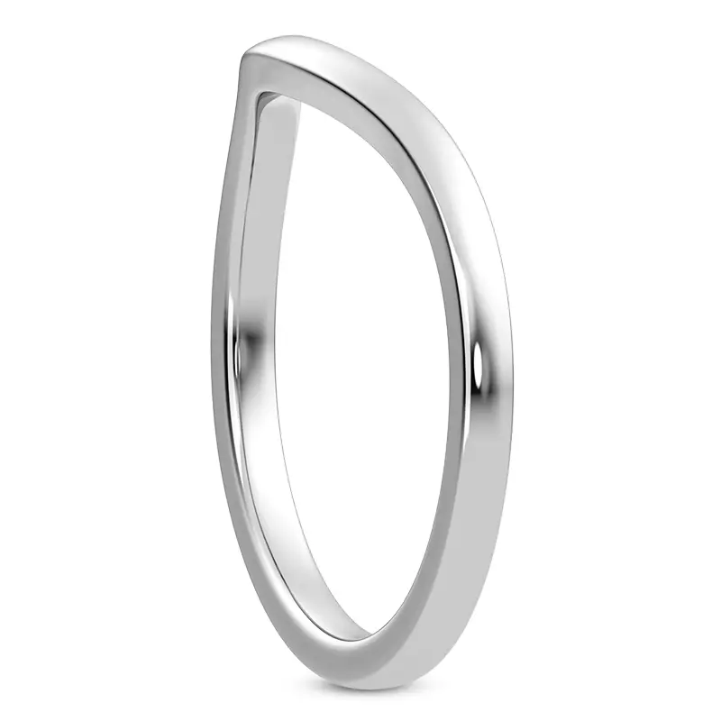 Platinum Linda 1.5mm Curved Band