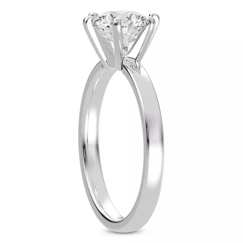 Platinum Linda 2mm Comfort Fit Engagement Ring