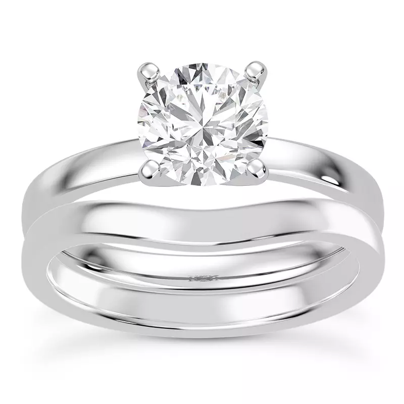 Platinum Linda 2mm Comfort Fit Engagement Ring