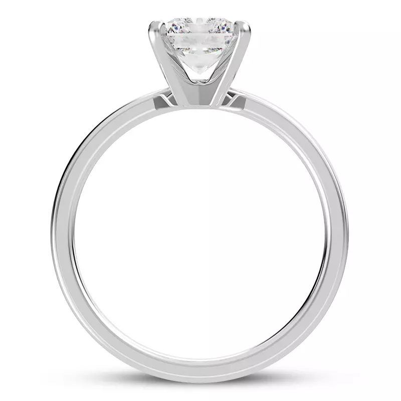 Platinum Linda 2mm Comfort Fit Engagement Ring