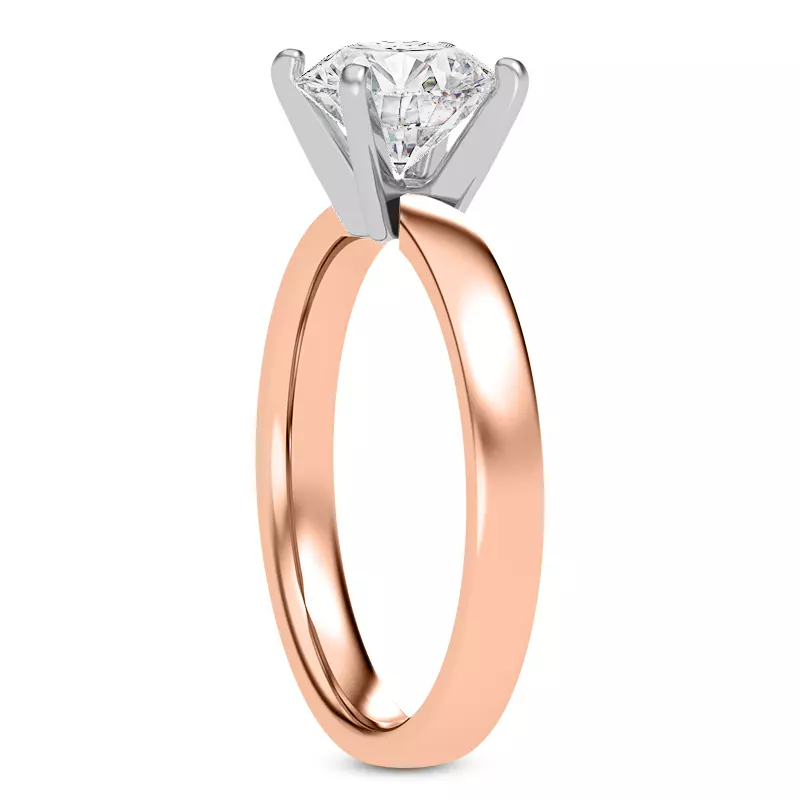 14K Rose Gold Linda 2.5mm Comfort Fit Engagement Ring