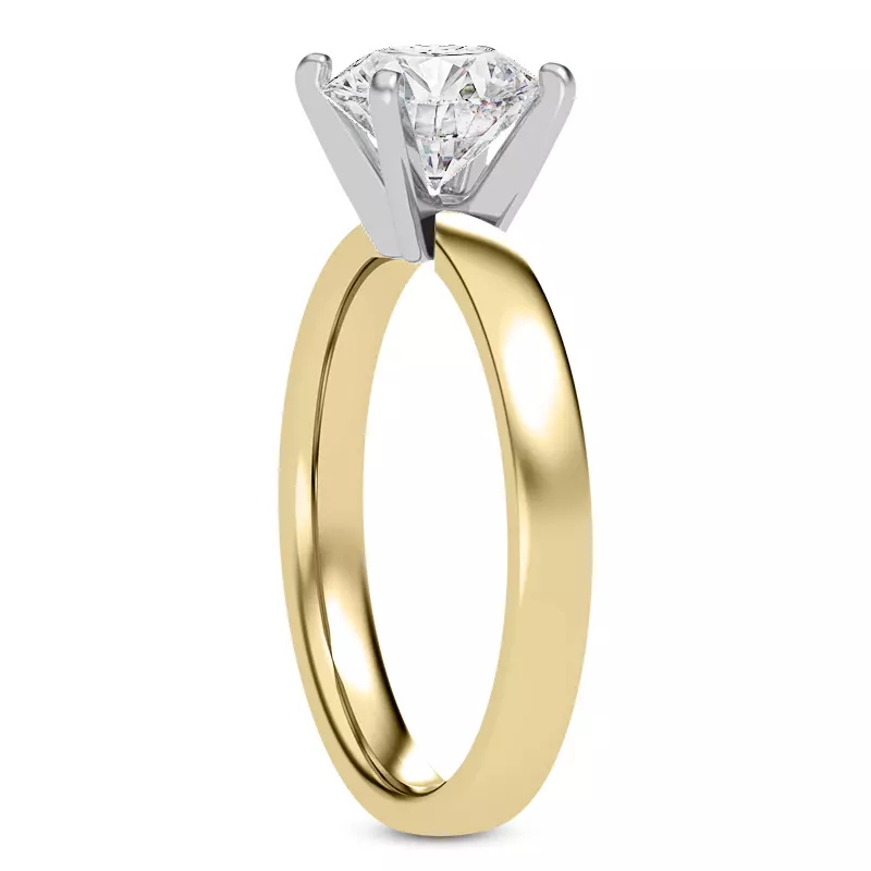 18K Yellow Gold Linda 2.5mm Comfort Fit Engagement Ring
