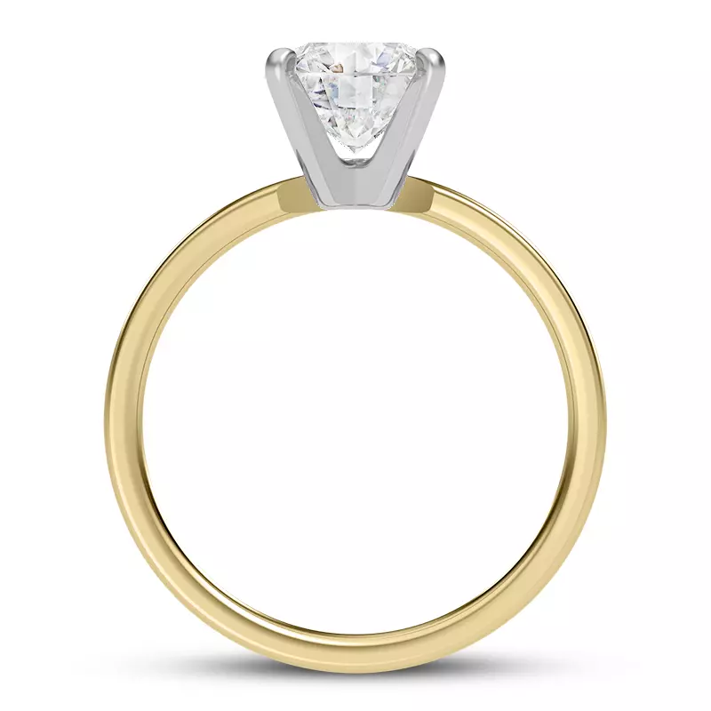 18K Yellow Gold Linda 2.5mm Comfort Fit Engagement Ring