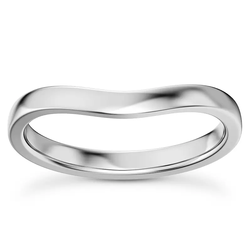 Platinum Linda 2mm Curved Band