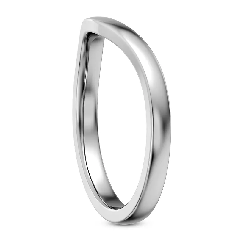 Platinum Linda 2mm Curved Band