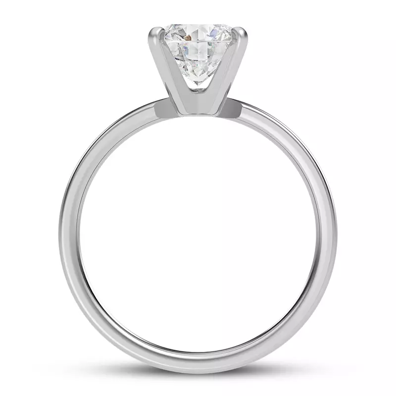 Platinum Linda 3mm Comfort Fit Engagement Ring