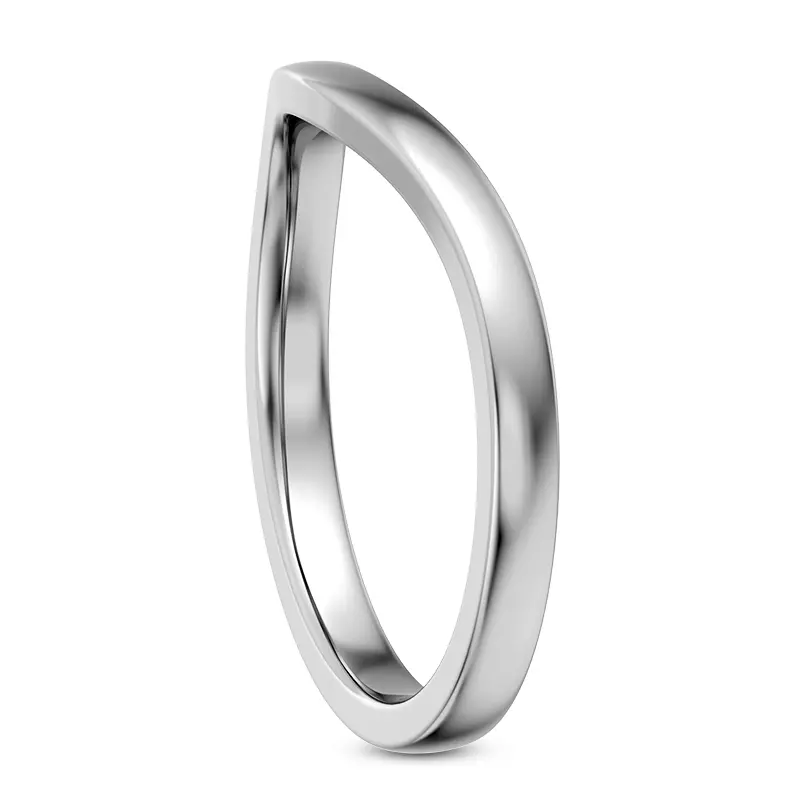 Platinum Linda  2mm Curved Band
