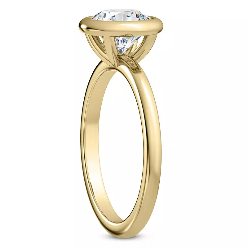 14K Yellow Gold Danika Bezel Engagement Ring