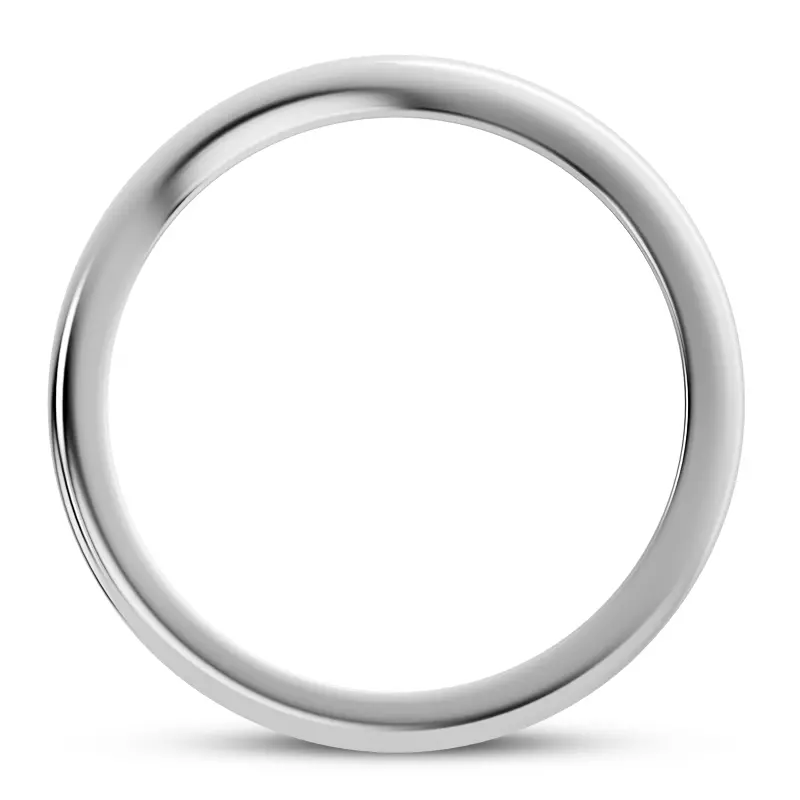 Platinum Danika Curved Band