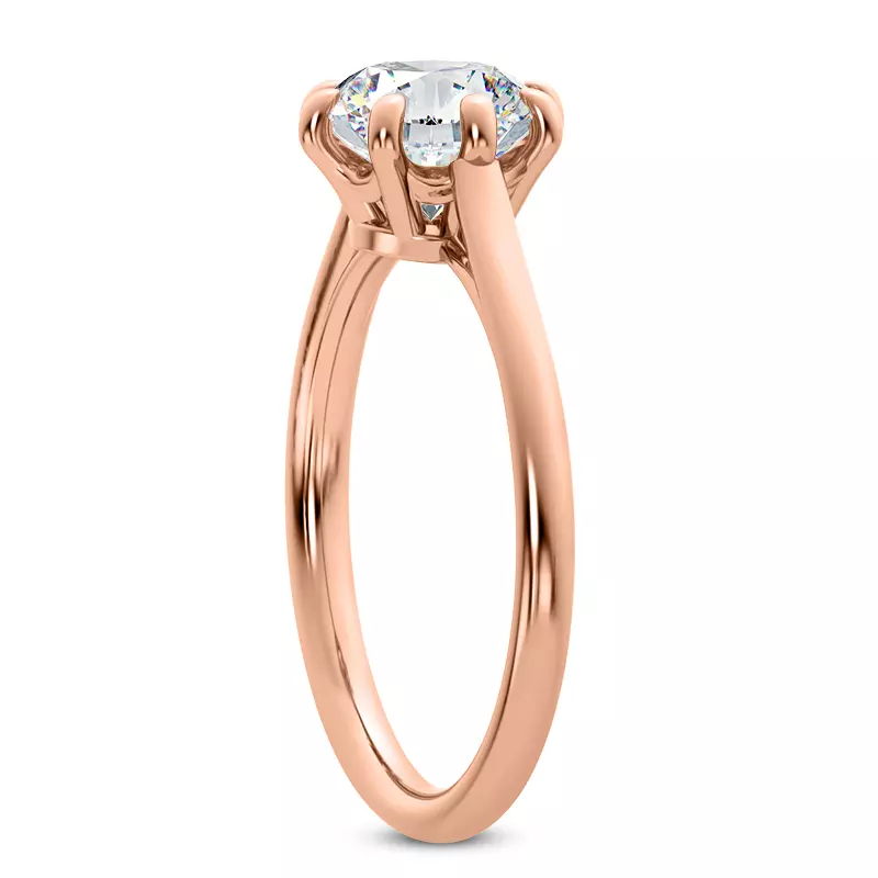 14K Rose Gold Ramona Eight-Prong Solitaire Engagement Ring