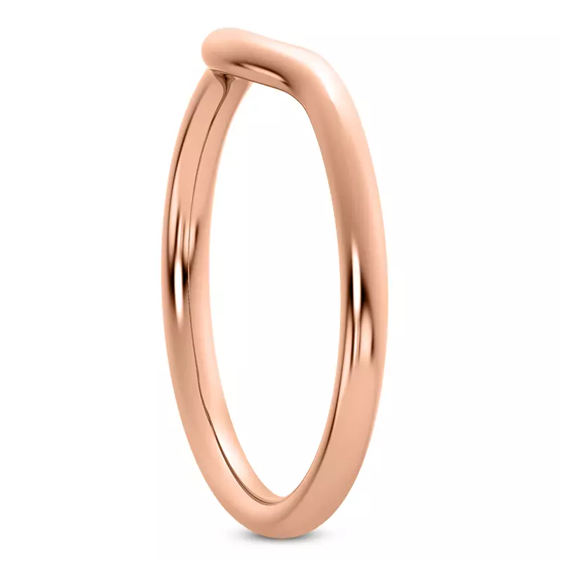 14K Rose Gold Ramona Curved Band
