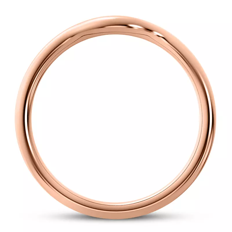 14K Rose Gold Ramona Curved Band
