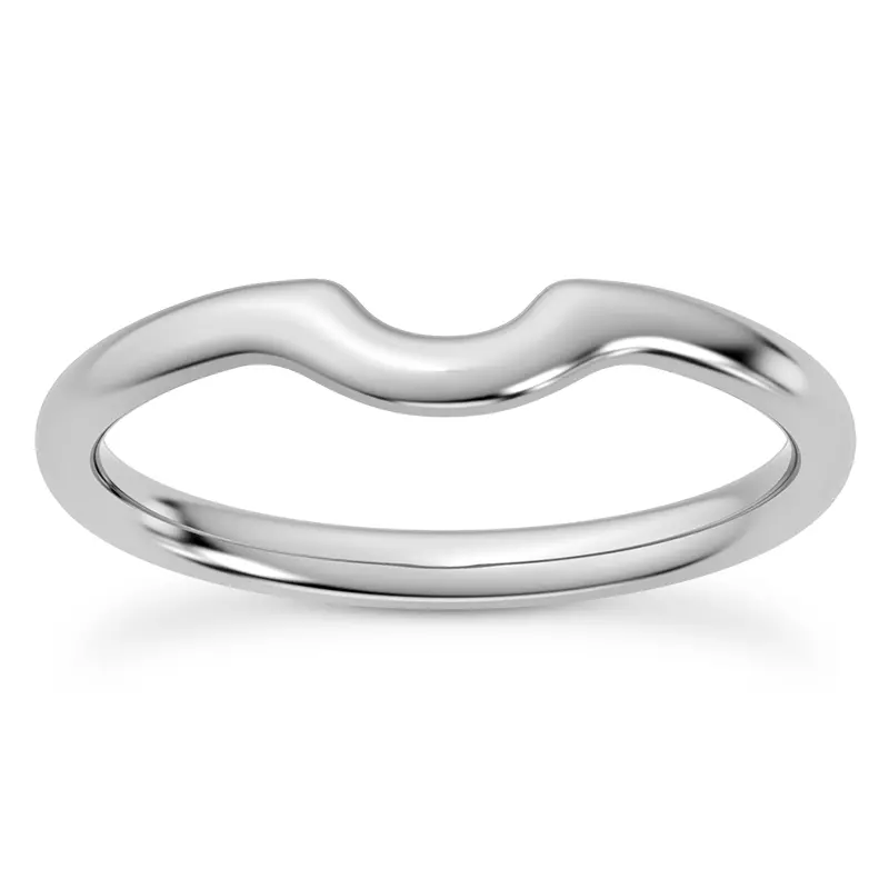 14K White Gold Ramona Curved Band