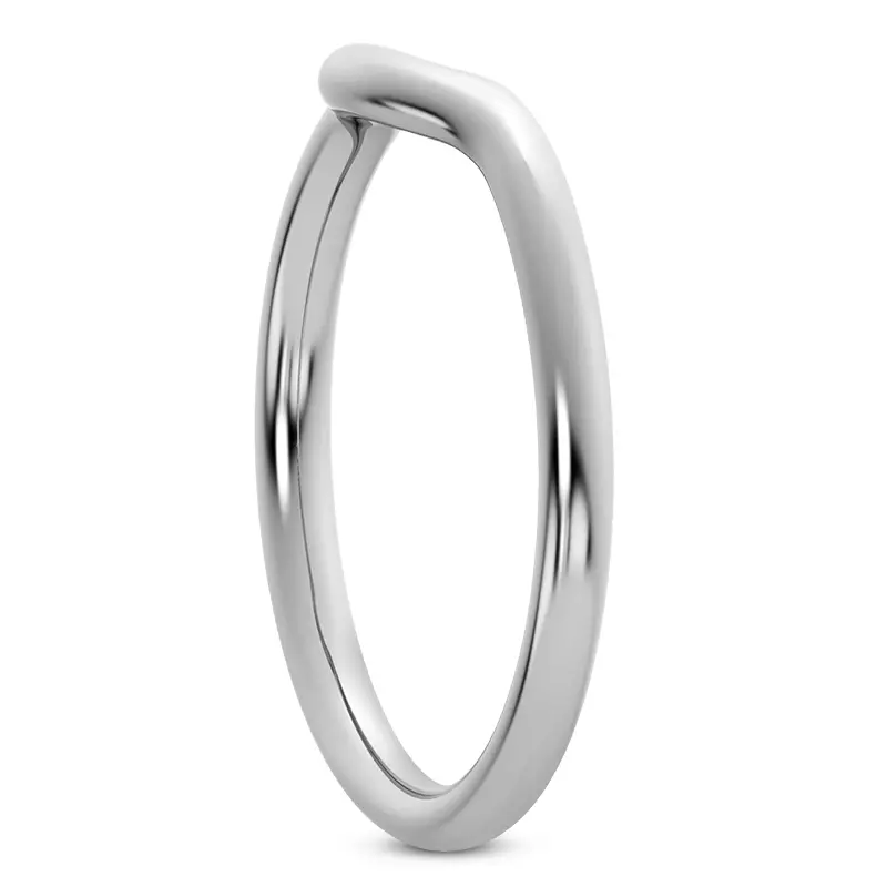 14K White Gold Ramona Curved Band