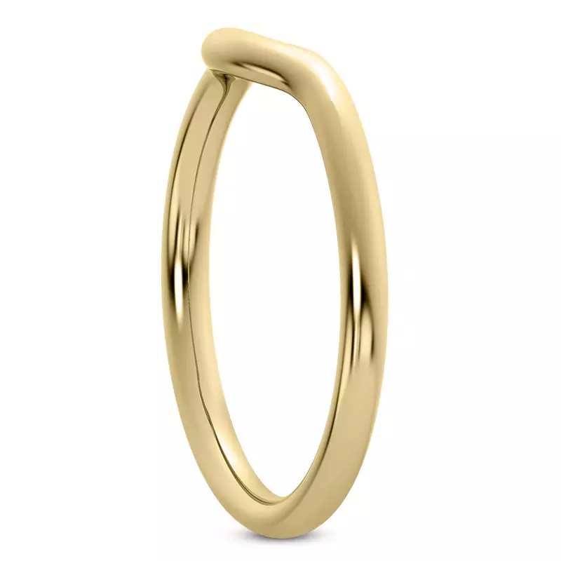 14K Yellow Gold Ramona Curved Band