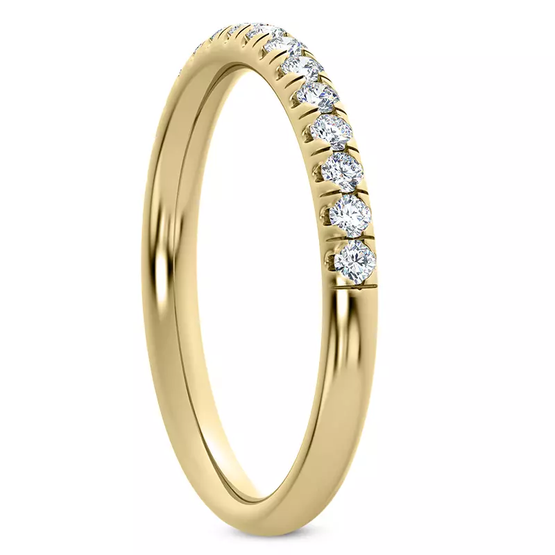 14K Yellow Gold Leoni Diamond Band