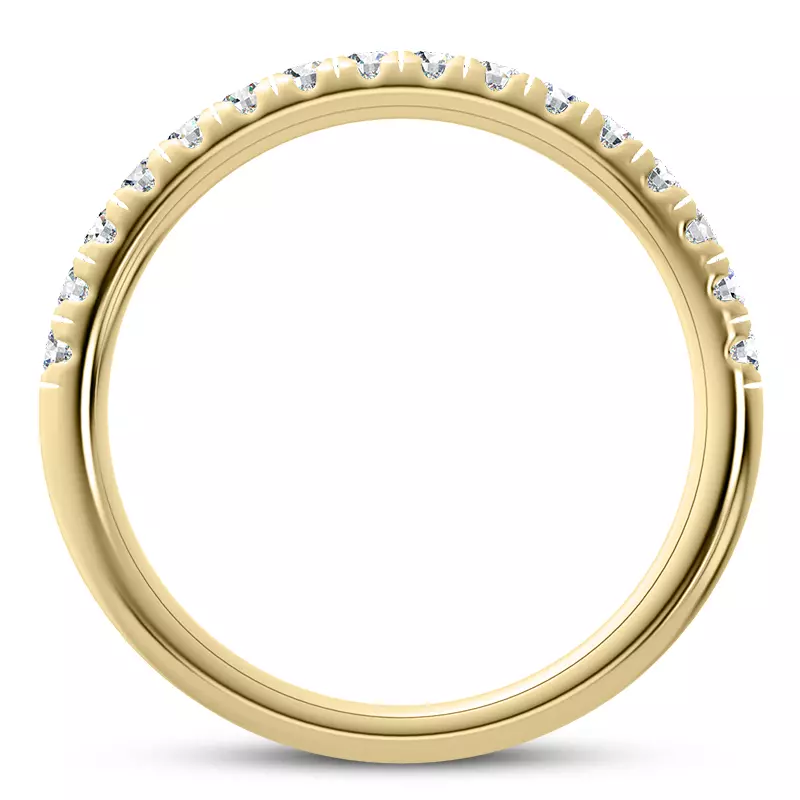 14K Yellow Gold Leoni Diamond Band