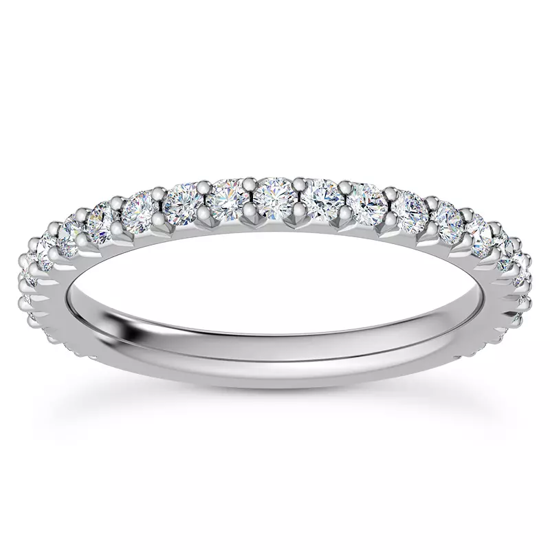 14K White Gold Thalia Diamond Band