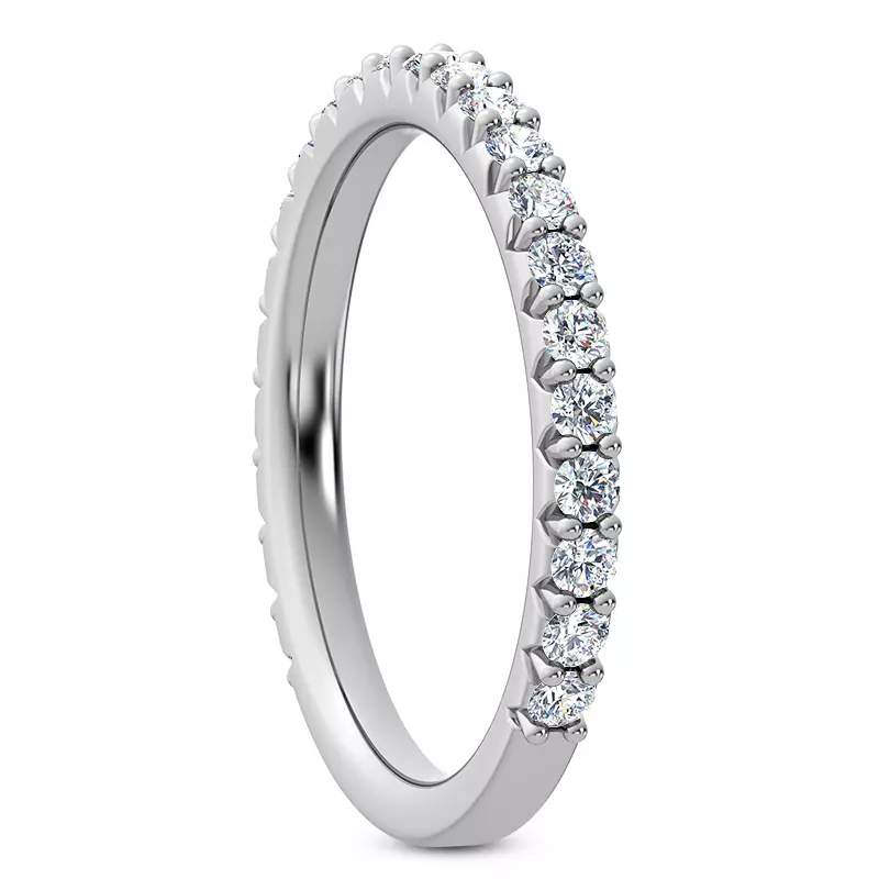 14K White Gold Thalia Diamond Band