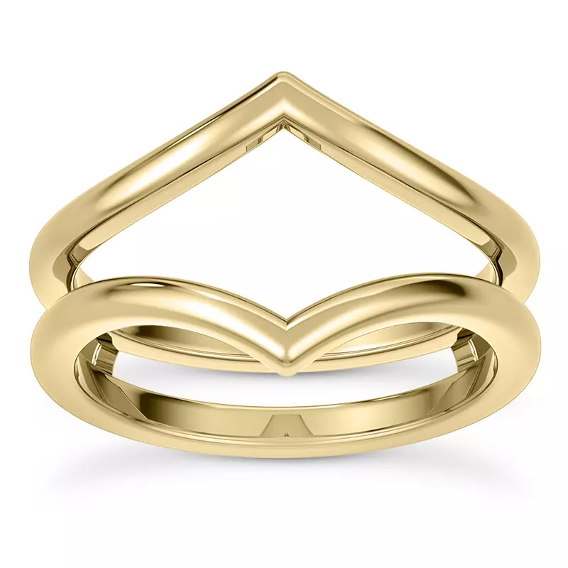 14K Yellow Gold Patsy Chevron Enhancer